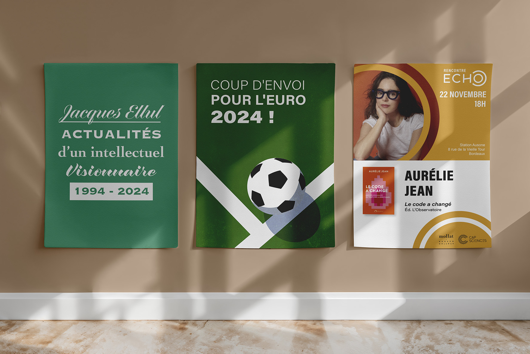 Visuels “Coups de cœur / actualités” et annonces culturelles