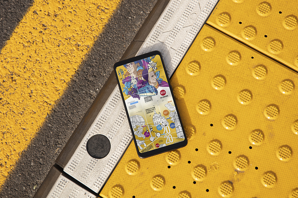 Feed Instagram sur smartphone — déclinaisons social media