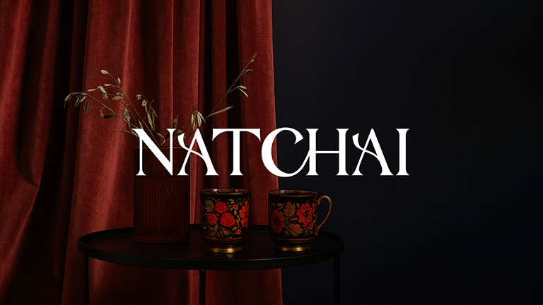 Natchai — identité visuelle, illustration et packaging de thé