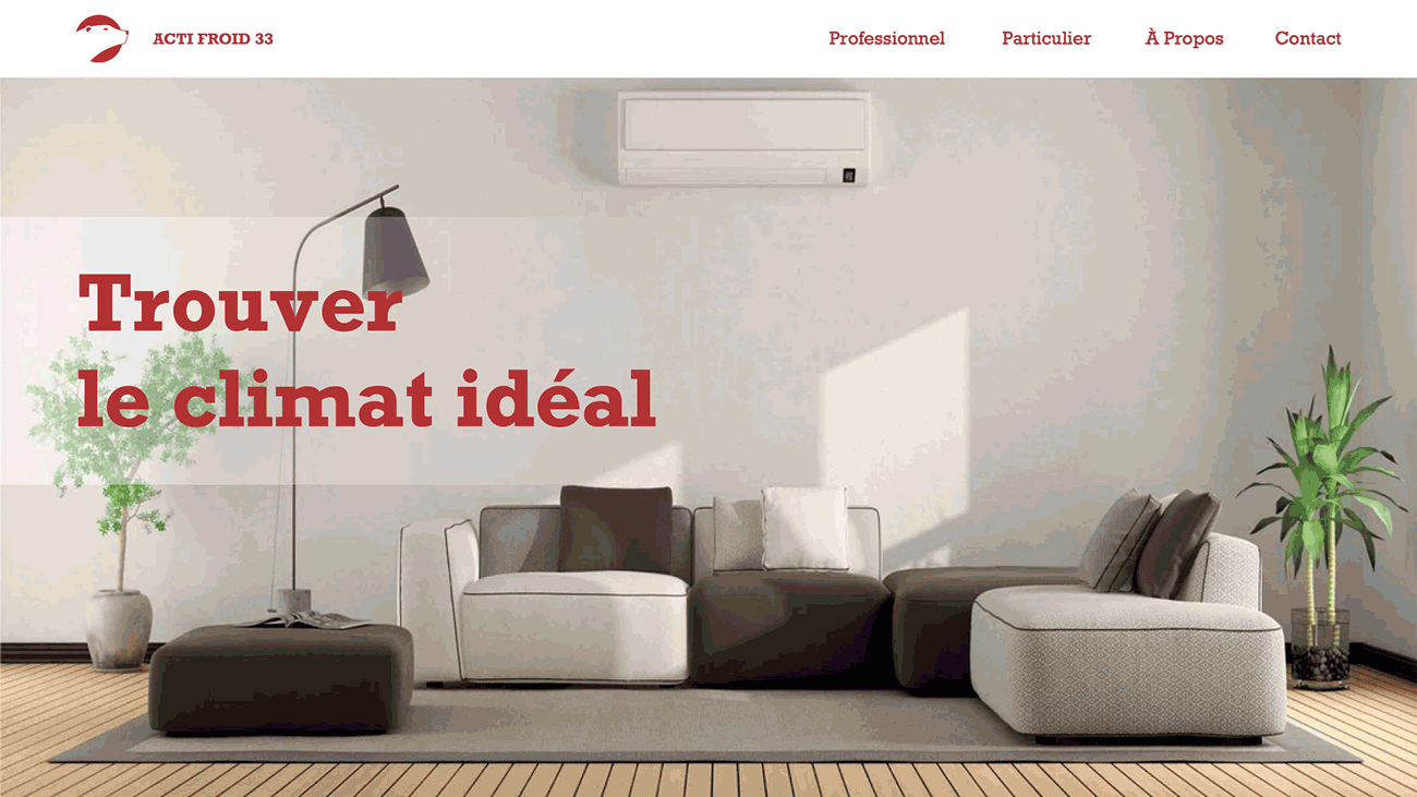 Site Acti Froid 33 — consultation mobile en situation réelle