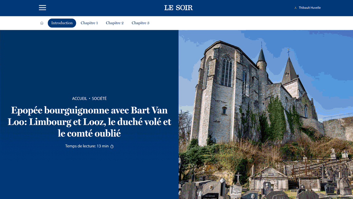 App Le Soir en main page grand format.