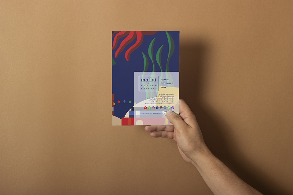 programme de Mollat plié en quatre